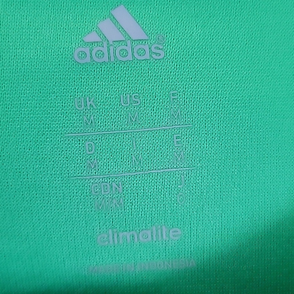 Adidas Climalite Neon Green Running Moisture Wicking Mens Performance T-Shirt M - Picture 4 of 9